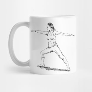 Yoga Pose Warrior Mug